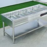 Bàn hâm nóng thức ăn có chân CD 