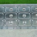 Bàn hâm nóng thức ăn có chân CC 