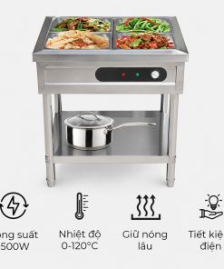 Bàn hâm nóng thức ăn có chân CA