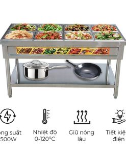 Bàn hâm nóng thức ăn có chân CC 