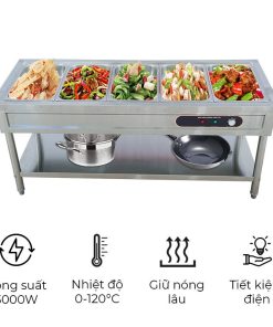Bàn hâm nóng thức ăn có chân CD 