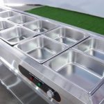 Bàn hâm nóng thức ăn có chân CE