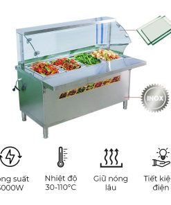 Tủ hâm nóng thức ăn kính cong KC-2100