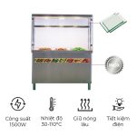Tủ hâm nóng thức ăn kính vuông KV-1500