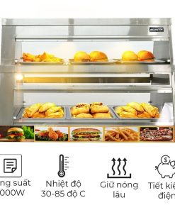 Tủ giữ nóng thực phẩm 2 tầng 1m2 HW-4P