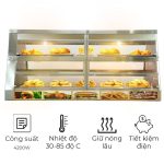 Tủ giữ nóng thực phẩm 2 tầng 1m8 HW-8P
