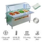 Tủ hâm nóng thức ăn kính cong KC-1500
