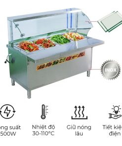 Tủ hâm nóng thức ăn kính cong KC-1500