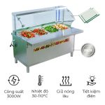 Tủ hâm nóng thức ăn kính cong KC-1800