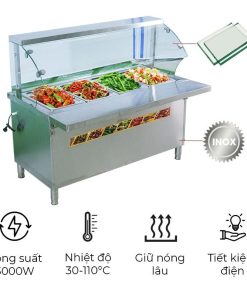 Tủ hâm nóng thức ăn kính cong KC-1800