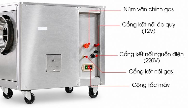 Bảng điều khiển máy rang hạt đa năng gas CY-15