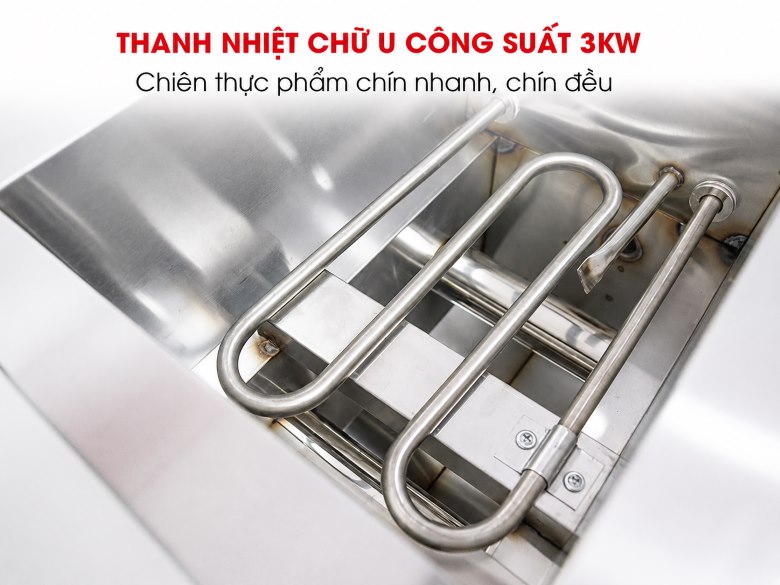 Thanh nhiệt công suất 3kW, làm sôi dầu trong thời gian ngắn 