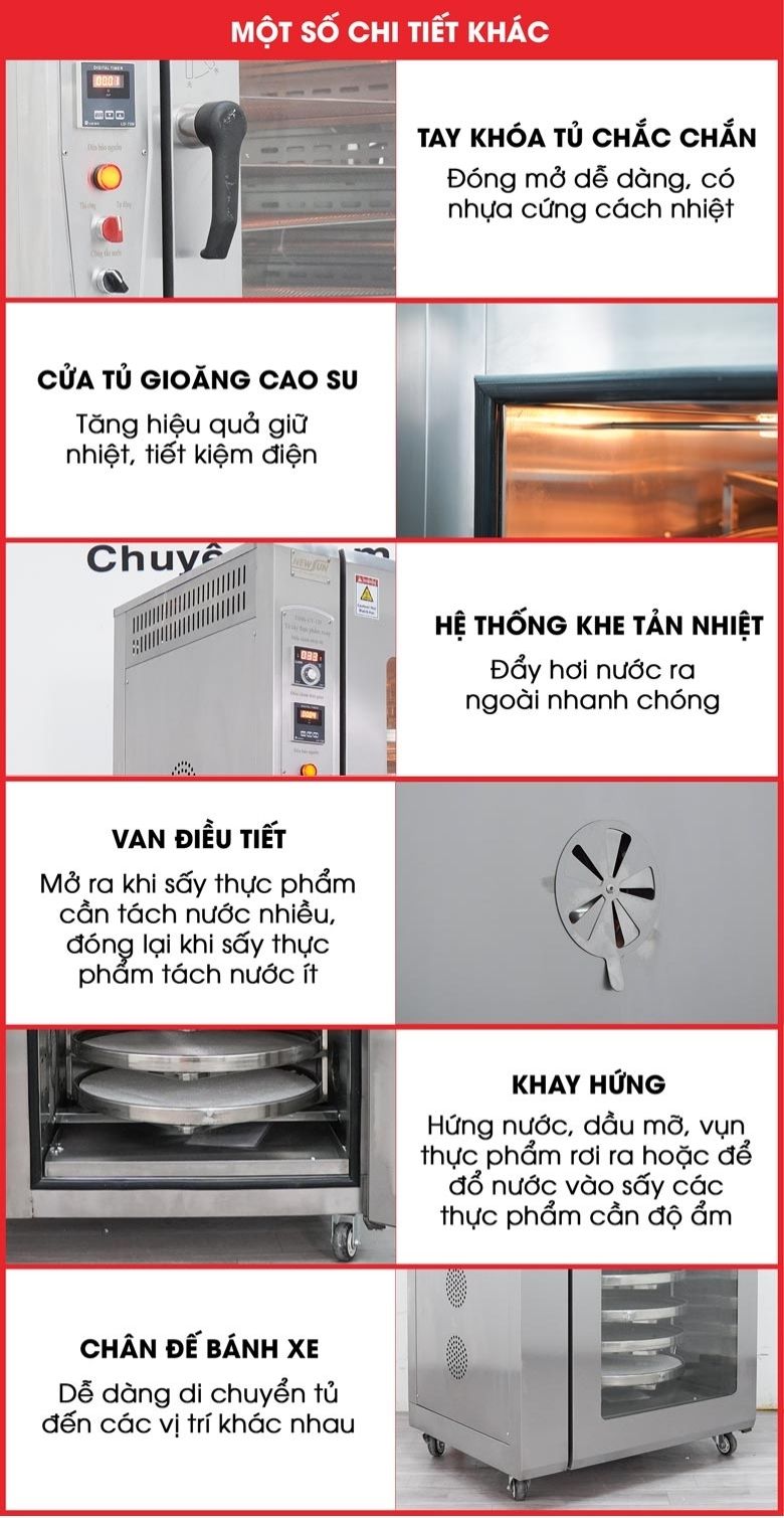 Các chi tiết hỗ trợ giúp vận hành thuận tiện hơn