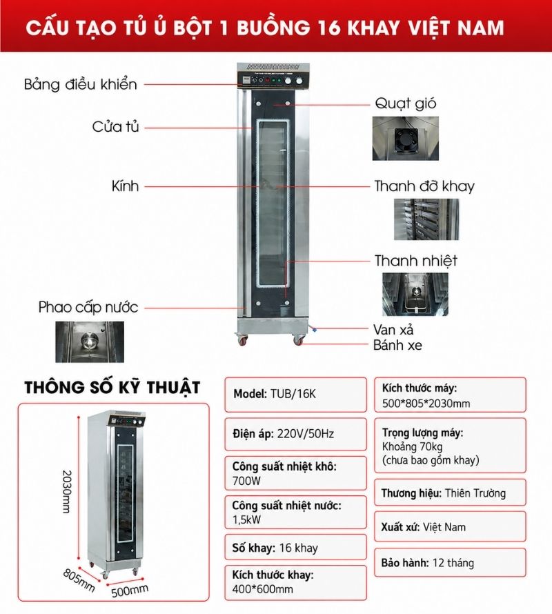 Tủ có cấu tạo hiện đại giúp tối ưu vận hành