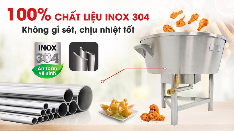 Chất liệu inox 304 