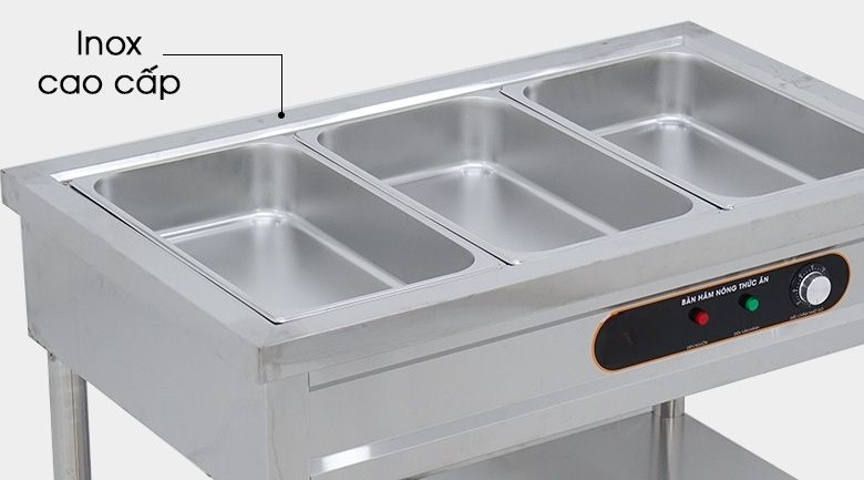 Chất liệu inox cao cấp, cứng cáp và dày dặn