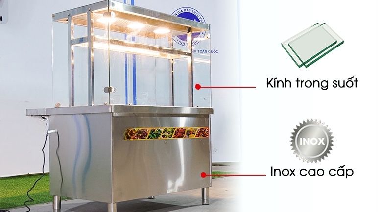 Thân inox cao cấp, bền chắc và đảm bảo vệ sinh thực phẩm