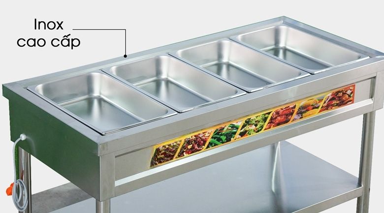 Chất liệu inox cao cấp, bền bỉ và chắc chắn