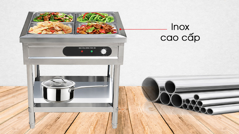 Chất liệu inox cao cấp, chắc chắn và bền bỉ