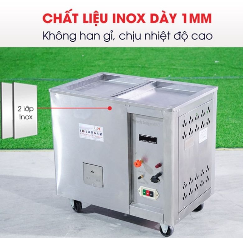 Chất liệu máy rang hạt đa năng gas CY-15