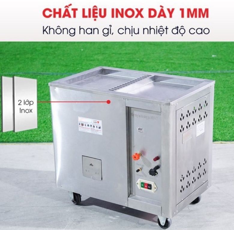 Thiết bị được làm từ chất liệu inox bền bỉ