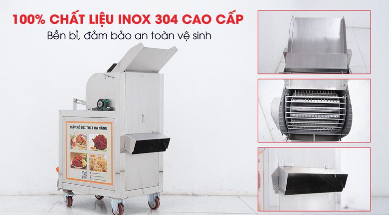 Inox 304 cao cấp, bền bỉ và an toàn vệ sinh