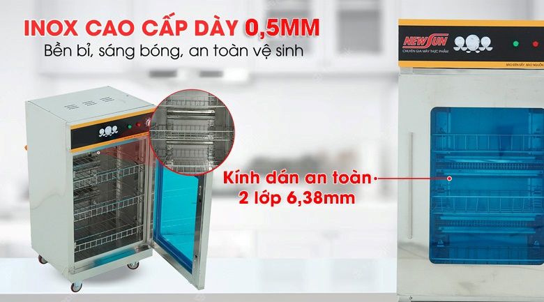 Chất liệu inox dày dặn, bền bỉ hơn phiên bản cũ