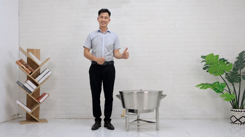 Chảo chiên dầu dùng điện phi 50