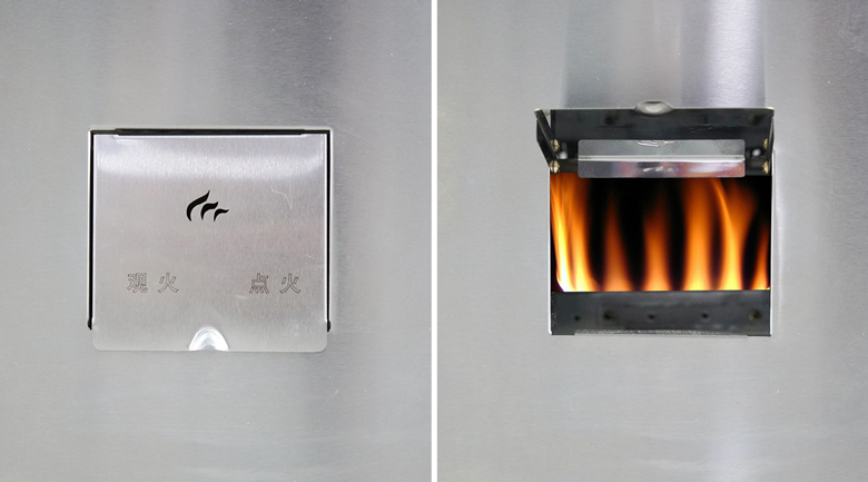 Cửa châm ngòi gas máy rang hạt đa năng gas CY-15