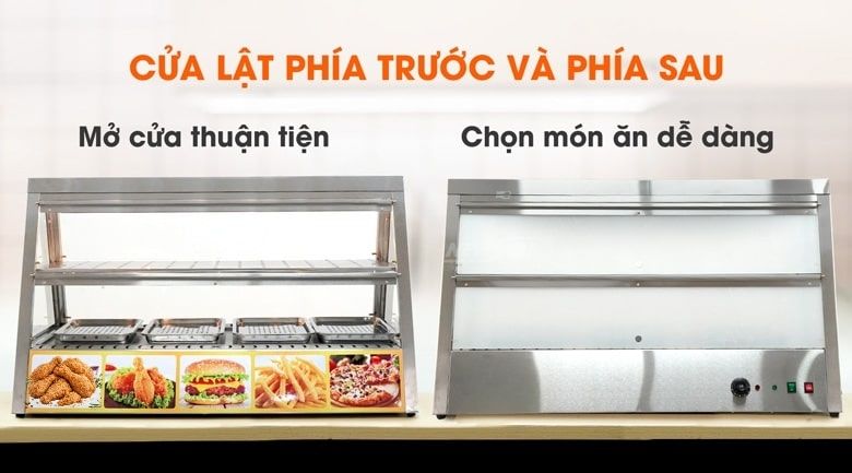 Phần cửa mica có thiết kế dạng lật mở tiện lợi
