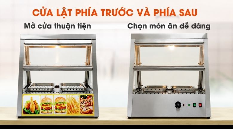 Cửa trước, cửa sau được làm bằng nhựa mica trong suốt