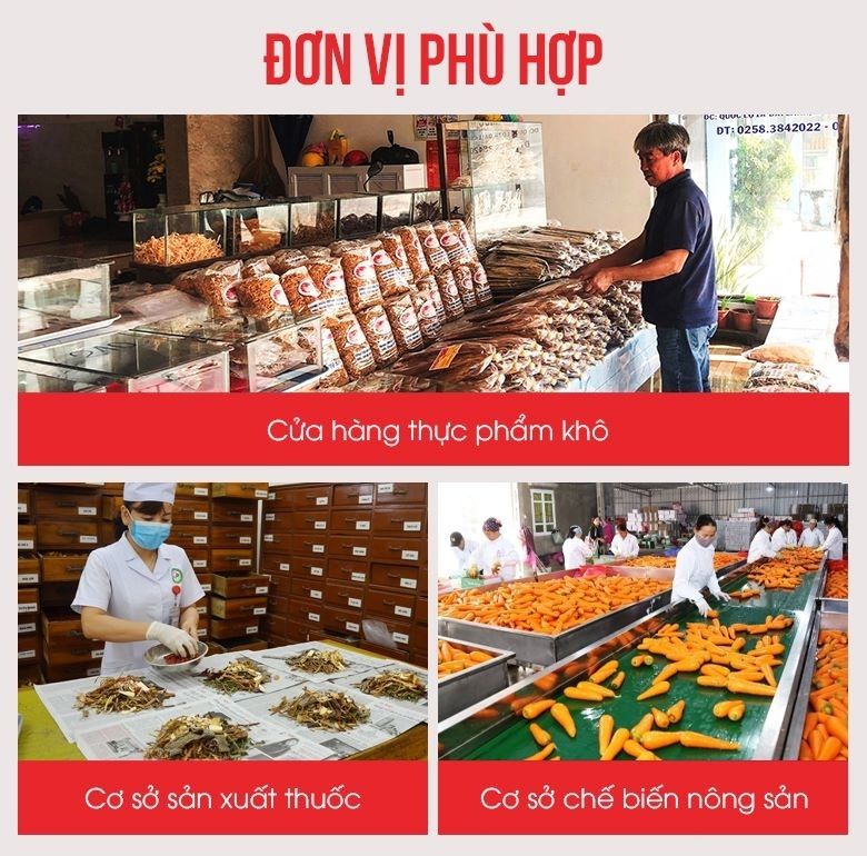 Phù hợp với nhiều đơn vị sản xuất