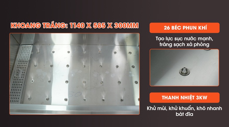 Chi tiết khoang tráng