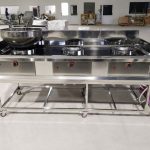 Máy rang cơm kèm 2 bếp xào cao cấp (Inox 304 & chảo thép)