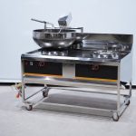 Máy rang cơm kèm 1 bếp xào cao cấp (Inox 304 & chảo thép)
