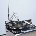 Máy rang cơm kèm 1 bếp xào cao cấp (Inox 304 & chảo thép)