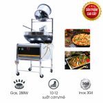 Máy rang cơm kèm quạt hút mùi (Inox 304 & chảo thép)