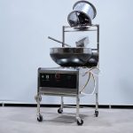 Máy rang cơm kèm quạt hút mùi (Inox 304 & chảo thép)