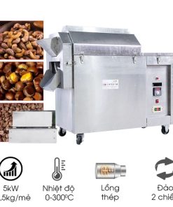 Máy rang hạt đa năng điện CY-25 (Lồng thép)