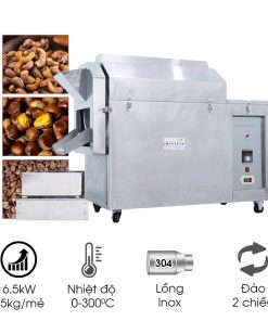 Máy rang hạt đa năng điện CY-50 (lồng inox)