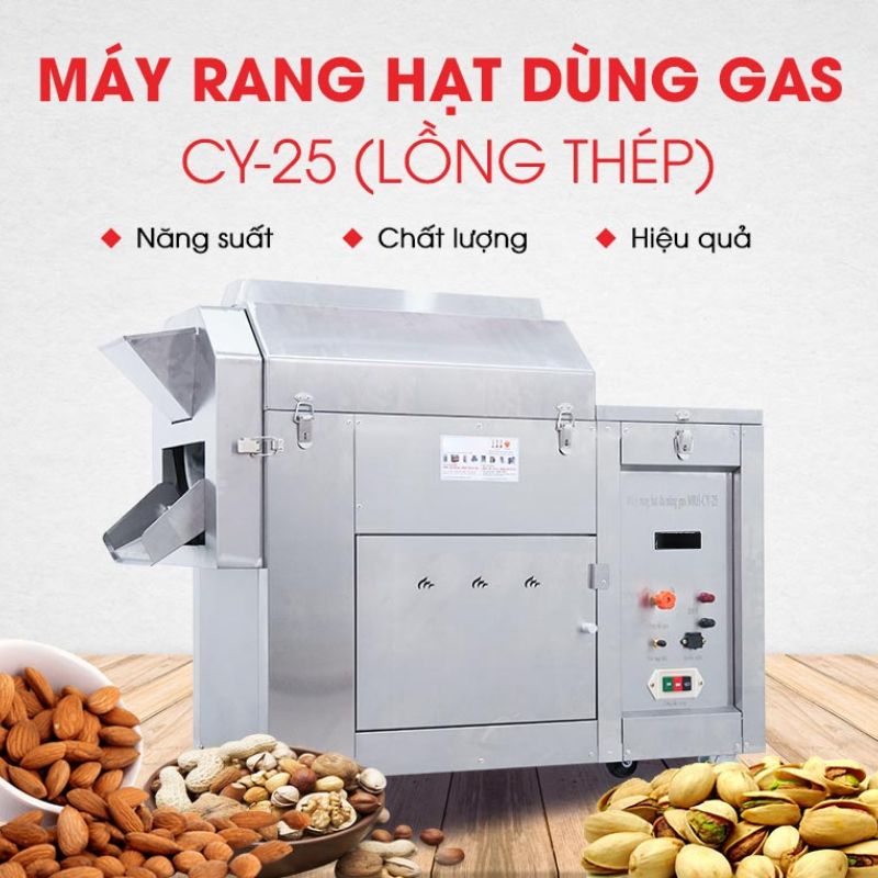 Máy rang hạt đa năng gas CY-25