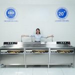 Máy rửa bát siêu âm chậu đôi 3m có sục khí ozone 3000