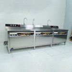 Máy rửa bát siêu âm chậu đôi 3m có sục khí ozone 3000