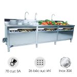 Máy rửa bát siêu âm chậu đôi 3m có sục khí ozone 3000