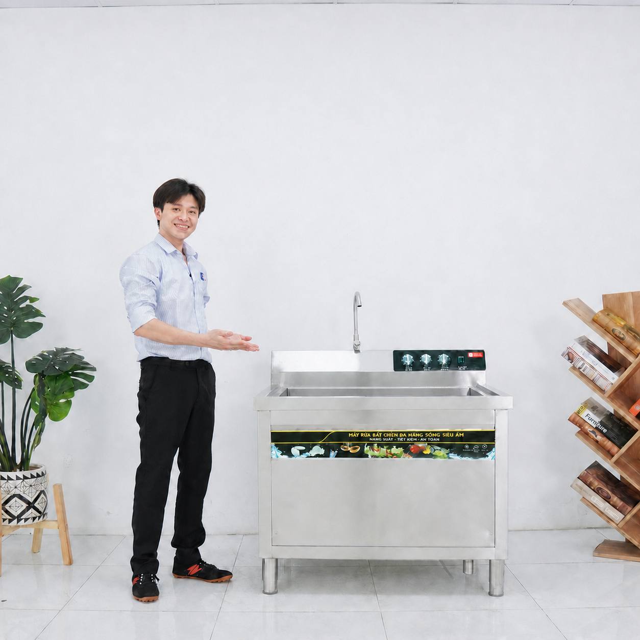 Thiên Trường - Địa chỉ sản xuất máy rửa bát siêu âm MRS-1000SS chất lượng cao
