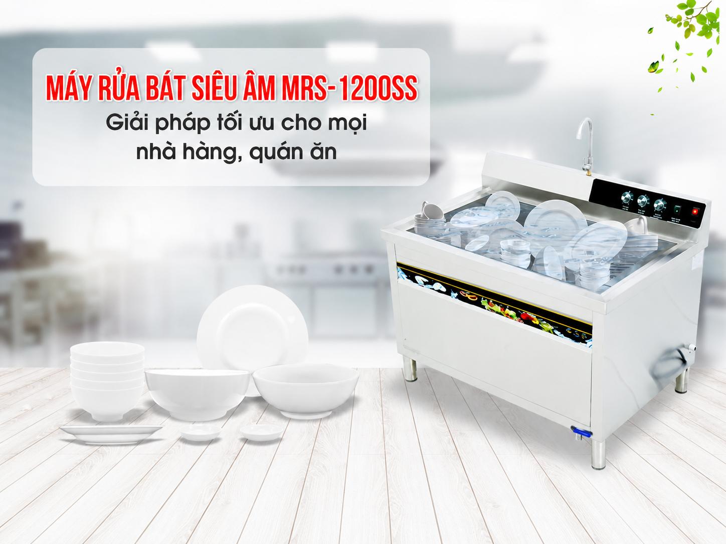 Máy rửa bát siêu âm cao cấp MRS-1200SS (chậu đơn)