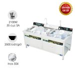 Máy rửa bát siêu âm cao cấp MRS-1800SS (chậu đôi)