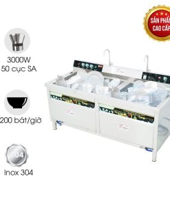 Máy rửa bát siêu âm cao cấp MRS-2400SS (chậu đôi)