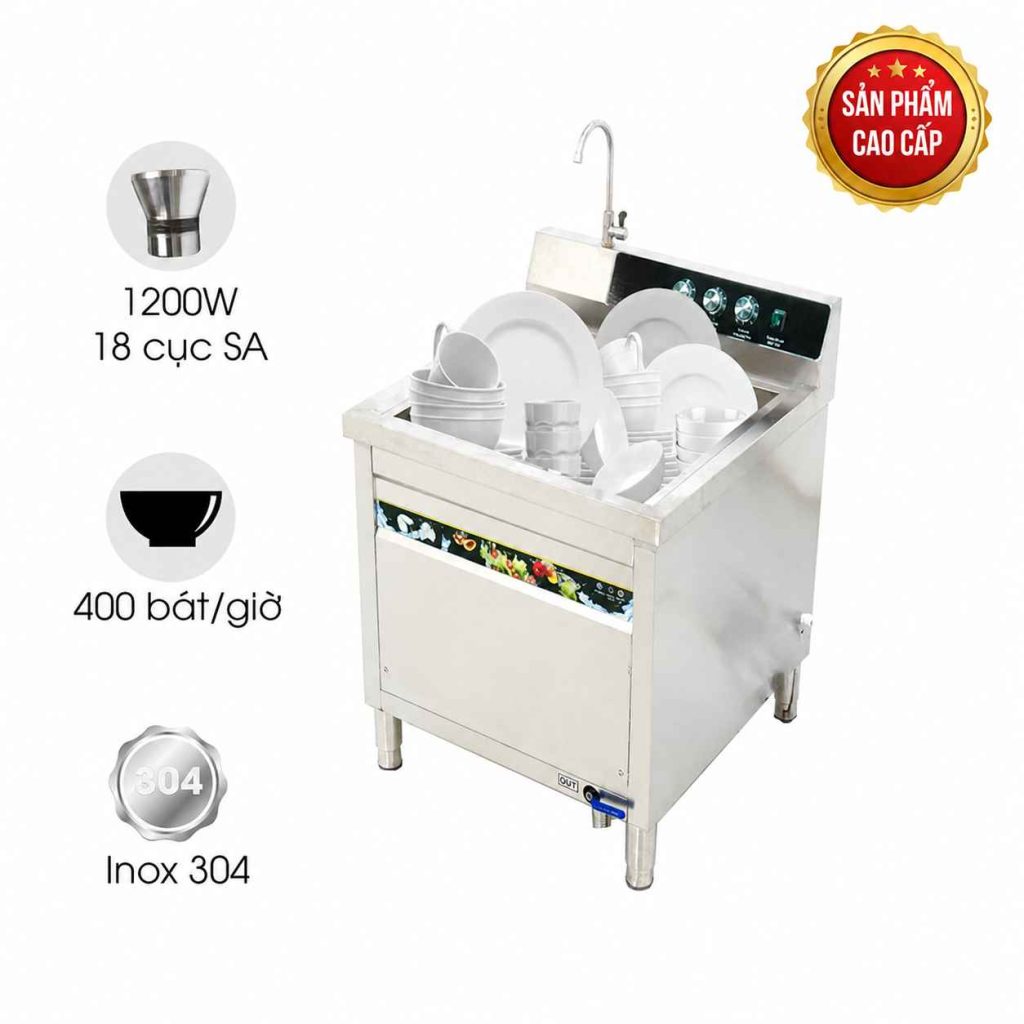 Máy rửa bát siêu âm cao cấp MRS-600SS (chậu đơn)