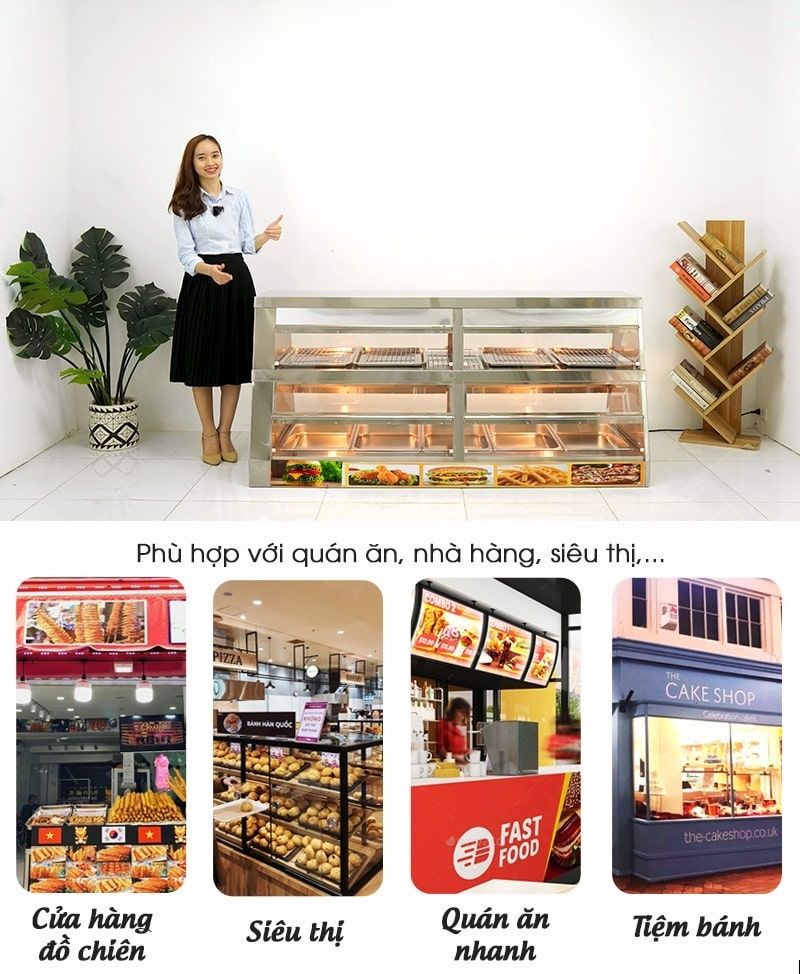 Phù hợp với quán ăn, nhà hàng,...